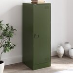 vidaXL Buffet vert olive 34 5x39x107 cm acier