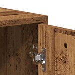 vidaXL Armoire salle de bain vieux bois 30x30x183 5 cm bois ingénierie