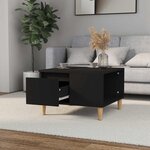 vidaXL Table basse noir 55x55x36 5 cm bois d'ingénierie