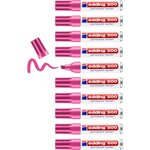 Marqueur Permanent 500 Corps Alu Rose Pointe Biseautée 2-7 mm x 10 EDDING