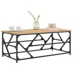 vidaXL Table basse Chêne sonoma 100x50x40 cm Bois d'ingénierie