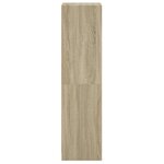 vidaXL Buffet avec porte en verre chêne sonoma 35x37x142 cm