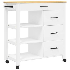 vidaXL Chariot de cuisine MONZA 84x40x88 5 cm bois massif de pin