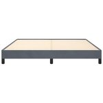 vidaXL Cadre de lit gris foncé 193x203 cm velours