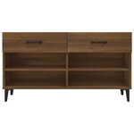 vidaXL Meuble à chaussures Chêne marron 102x35x55 cm Bois d'ingénierie