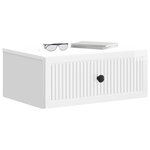 vidaXL Cabinet de chevet avec tiroir Blanc brillant 49 x 34 5 x 20 cm