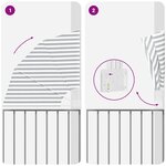 vidaXL Écran de confidentialité pour balcon Anthracite et blanc
