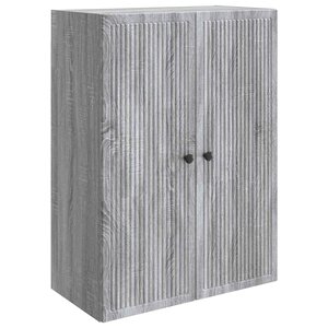 vidaXL Armoire Murale Sonoma gris 66 x 34 5 x 90 cm Bois d'ingénierie