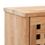 vidaXL Banc de rangement de chaussures 94x20x38cm Bois massif de noyer
