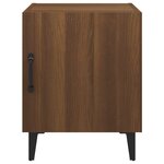 vidaXL Tables de chevet 2 Pièces Chêne marron Bois d'ingénierie
