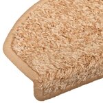 vidaXL Tapis d'escalier auto-adhésifs 15 Pièces Doré 80 x 24 5 x 3 5 cm