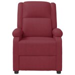 vidaXL Fauteuil de massage Rouge bordeaux Similicuir
