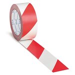 Ruban vinyle de marquage rouge / blanc raja 50 mm x 33 m (lot de 3)