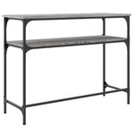 vidaXL Table console sonoma gris 100x35 5x75 cm bois d'ingénierie
