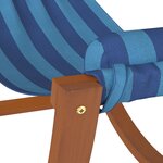 vidaXL Hamac à bascule pour enfants rayure bleue tissu