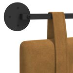 vidaXL Tête de lit suspendue Marron Velours