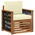 vidaXL Sofa de milieu extérieur Naturel