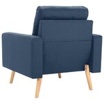 vidaXL Ensemble de canapé 2 Pièces Tissu Bleu
