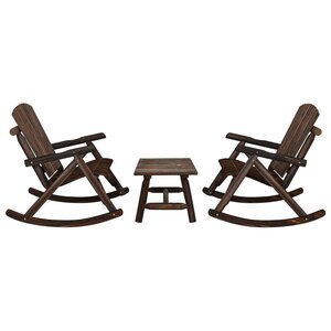 vidaXL Ensemble de salon de jardin 3 Pièces bois massif d'épicéa