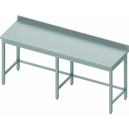Table de travail inox - avec dosseret - profondeur 700 - stalgast -  - acier inoxydable2100x7002000 x700xmm
