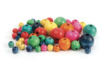 Perles en bois pour enfant 500 pièces