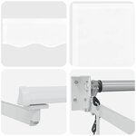vidaXL Auvent rétractable électrique Blanc 3 x 2 5 m