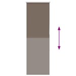 vidaXL Store enrouleur occultant café 60x175cm largeur du tissu 55 7cm
