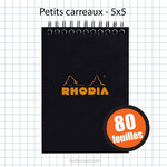 Bloc notepad 105x148 petits carreaux 5x5 80f rhodia