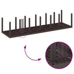 Ensemble de salle à manger de jardin de 13 pièces avec coussins Marron Poly Rattan