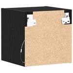 Cabinet TV LED vidaXL 2 Pièces Chêne Noir 30x28 5x30 cm Bois contraint
