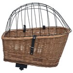vidaXL Panier arrière de vélo avec couvercle 55x31x36 cm Saule naturel