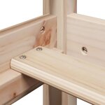 vidaXL Cadre de lit avec toit 90x190 cm bois massif de pin