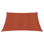 vidaXL Voile d'ombrage 160 g/m² carré terre cuite 2 5x2 5 m PEHD