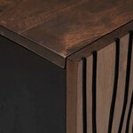 vidaXL Meuble TV   105 x 33 5 x 46 cm  fait en bois de mangue massif.