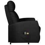 Vidaxl fauteuil de massage noir similicuir