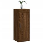 vidaXL Armoire murale chêne marron 34 5x34x90 cm bois d'ingénierie