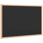 vidaXL Tableau noir avec cadre bois de pin massif noir 60x40 cm