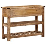 vidaXL Table console 100x35x75 cm bois de manguier massif