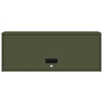 vidaXL Armoire murale pour garage Vert olive 90 x 33 x 35 cm