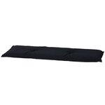 Madison Coussin de banc Panama 150x48 cm Noir