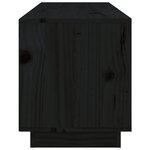 vidaXL Meuble TV Noir 105x34x40 cm Bois de pin massif