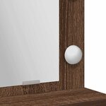 vidaXL Table de Toilette avec étagère Chêne brun 75 5 x 41 x 135 cm