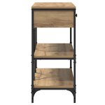 vidaXL Table console avec tiroir Marron 100 x 34 5 x 75 cm bois