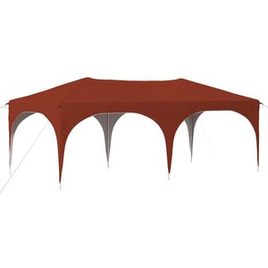 vidaXL Tente de fête pop-up 575 x 288 x 245 cm Terre cuite