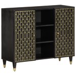 vidaXL Armoire latérale 90x33x75 cm bois massif de manguier
