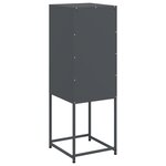 vidaXL Buffet haut anthracite 36x39x107 cm acier