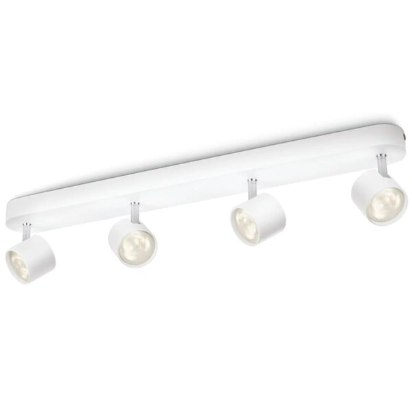Philips myliving projecteur à led star 4x4 5 w blanc