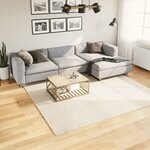 vidaXL Tapis OVIEDO à poils courts beige 240x240 cm