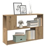 vidaXL Bibliothèque chêne artisanal 100x24x63 cm bois d'ingénierie
