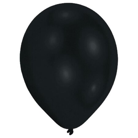 AMSCAN Lot de 10 Ballons en latex Premium 27,5 cm/11'' - Noir